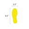 5S Supplies 5S Corner Markers, 3 1/2 in W., 9 1/2 in L., 0.003 in Thickness, 25 PK VSF-FOOTPRINTS-BLUE - alternate 2